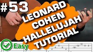 Hallelujah easy guitar Tutorial tabs Leonard Cohen Fingerpicking CHORD+MELODY guitarclub4you