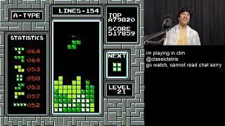 NES Tetris - 287 Lines in Competition Former WR