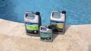 Routine tile floor cleaning