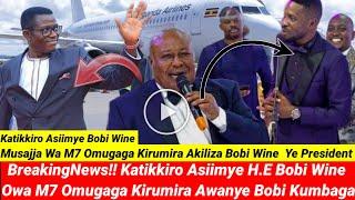 BreakingNews!! Katikkiro Asiimye H.E Bobi Wine Tufudde, Musajja Wa M7 Akiliza Bobi Ye President