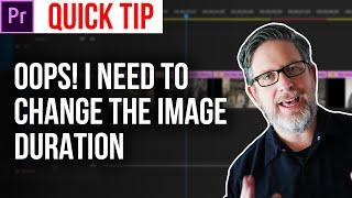 How to change duration of still images in your timeline