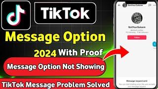 TikTok Message Problem Solved | How to Send Message Anyone On TikTok | Fix TikTok Message Problem