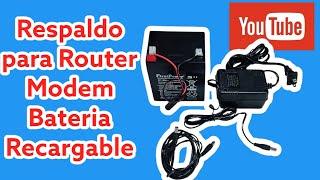 Respaldo Para Router o Modem Con Bateria Recargable 12v