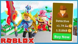 Buying The Detective Class & New Sabers in Roblox Saber Simulator