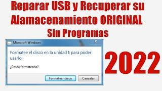 Como reparar unidad USB dañada |  ️ Formatee el disco en la Unidad para poder usarlo️