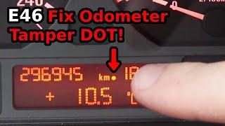 E46 Odometer Tamper Dot Fix: Light switch module VIN and mileage coding