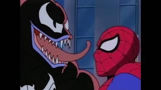 Человек паук встречает Венома. \ Человек-паук Spider-Man \ Мультфильм 1994