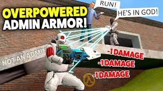 Overpowered ADMIN ARMOR - Gmod DarkRP (New OP Admin Power Suit)