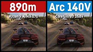 AMD Radeon 890M vs. Intel Arc 140V (Core Ultra 7 258V)