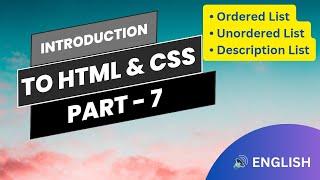 Introduction to list in HTML - Class 10 Chapter 2 Part - II (Part 7)