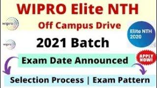 Wipro NLTH 2021Exam dates announced|| Check your Mails|How to prepare for wipro NLTH|placements prep