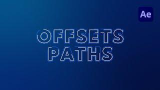 Offset Path Animation Text : After effects Tutorial