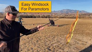 Cheap and Easy Solution For a Paramotor Windsock