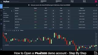 How to open a Plus 500 Demo Account - Step By Step for Beginners