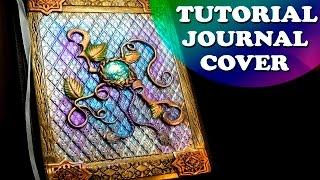  Journal Cover-Polymer clay Tutorial Мастер-класс:Обложка на Ежедневник из полимерной глиныDIY