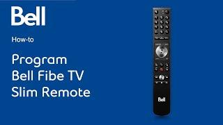 How to Program your Bell Fibe TV slim remote to your TV