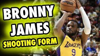 Bronny James Basketball Shooting Form