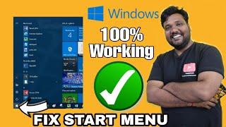 How to Fix Windows Start Menu if Not Working!