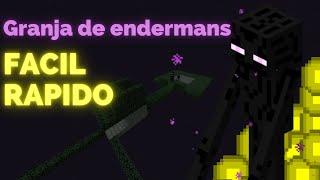 Granja de endermans FÁCIL Y RÁPIDO 1.19