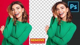 How to Remove Background in Photoshop FAST & EASY - Including Selecting Hair