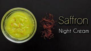 Saffron Night Cream for glowing skin |  Lightens acne scars/pigmentation/dark spots | Anti-aging DIY