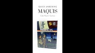 Quick Unboxing - Maquis 2nd Edition - Side Room Games (ASMR) #shorts