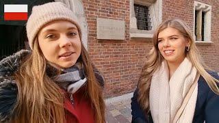 A POLISH GIRL SHOWS US KRAKOW - POLAND 