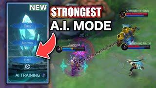 NEW A.I TRAINING MODE | STRONGEST A.I TO PRACTICE FOR MYTHIC!