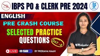 IBPS PO & Clerk Mains 2024 | DAY-4 | English Most Important Questions |By Prerana Maam