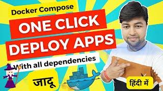 Deploy Application using docker compose | One click deployment in HIndi