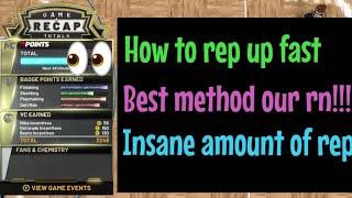 BEST METHOD TO EARN REP FAST IN MY CAREER *NBA 2k20*