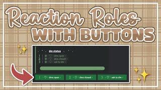 discord reaction roles with buttons tutorial | lenility 