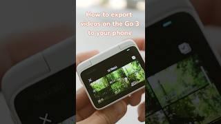 Export/download videos on the Insta360 GO 3 to your phone #shorts