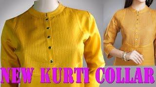 Round collar neck cutting and stitching in malayalam/ churidar collar cutting and stitching EMODE
