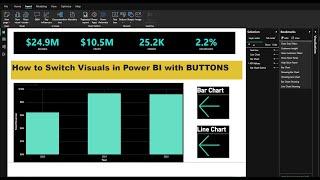 Top Power BI Expert Reveals Best Button Techniques for Visual Switching | Swap Power BI Visuals