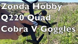 Zonda Hobby Q220 Maiden W Cobra V FPV Goggles