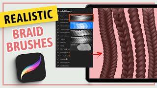 Create Realistic Braid Brushes In Procreate | Procreate Tutorial