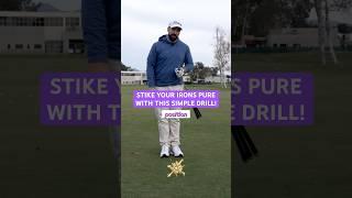 SIMPLE Way to Strike your Irons PURE! #golfdrills #improveyourgolf #golf