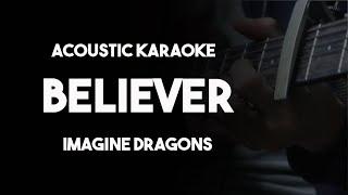 Imagine Dragons - Believer (Acoustic Guitar Karaoke Version with Lyrics)