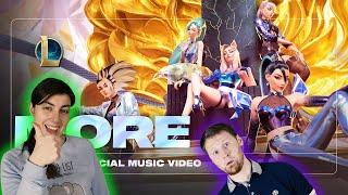 K/DA - MORE [Official Music Video] РЕАКЦИЯ League of Legends Music REACTION