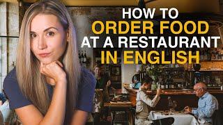 English speaking practice "How to order food at a restaurant"