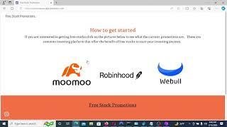 Moo Moo Referral Link for free stocks.  At www.freestockpromotions.com