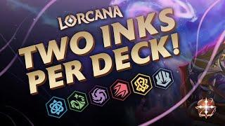 The Most UNIQUE DECKBUILDING?! Lorcana Two Inks Per Deck Revealed!!