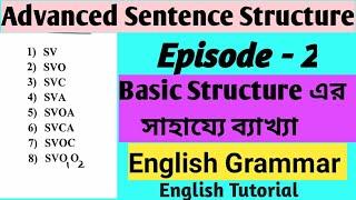 English Sentence Structure । Sentence Structure । Advanced Sentence Structure । English Grammar