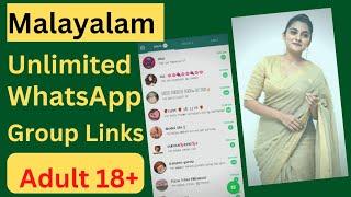 Malayalam Unlimited WhatsApp Group Link in 2022 | WhatsApp Malayalam group Link Join