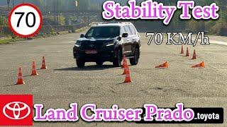 Toyota Prado vs Defender 2024 Stability Test at 70/mph || Toyota Prado Stability Test 