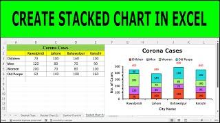 How to Create a Stacked Bar Chart in Excel (With Total Values) | excel stacked bar chart