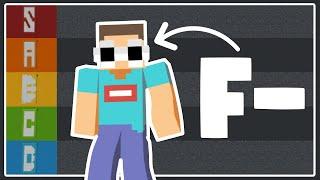 Tier Ranking of FAMOUS MINECRAFT YouTubers' SKINS!