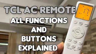 TCL Remote Control  All functions  and buttons explained