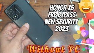 Honor FRP Bypass 2023 /Honor X5 Google Account Unlock Without Pc New Method